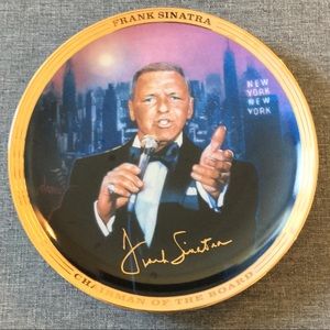 Frank Sinatra Plate EUC vintage limited nyc NYNY Rat Pack mid century old school
